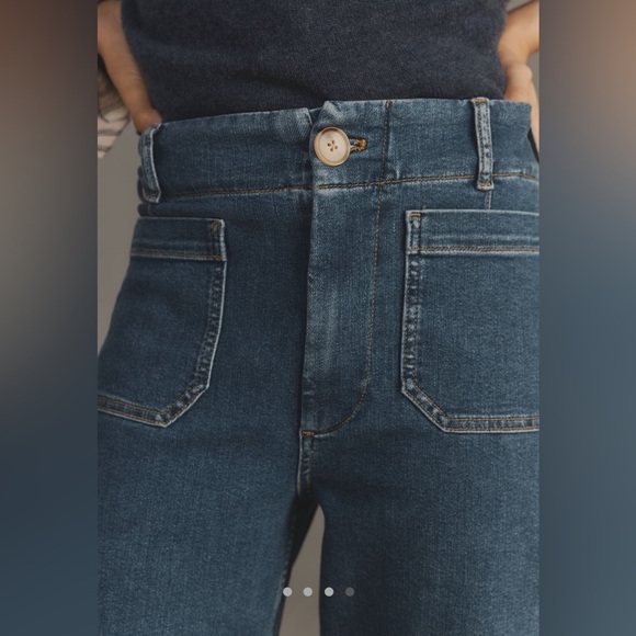 NWT! Maeve The Colette Regenerative Cotton Crop Wide-Leg Jeans - Size 22W🏀 - Picture 4 of 6